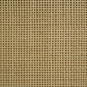 Cama Queen con paneles de ratán Arini en negro y natural