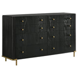 Arini 5-piece California King Bedroom Set Cream and Black