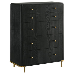 Arini 5-piece California King Bedroom Set Cream and Black
