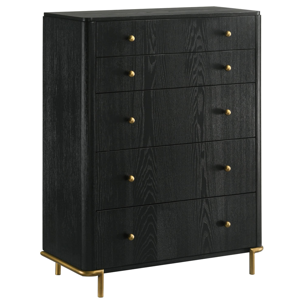 Arini 5-piece Queen Bedroom Set Cream and Black