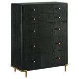 Arini 5-piece Queen Bedroom Set Cream and Black