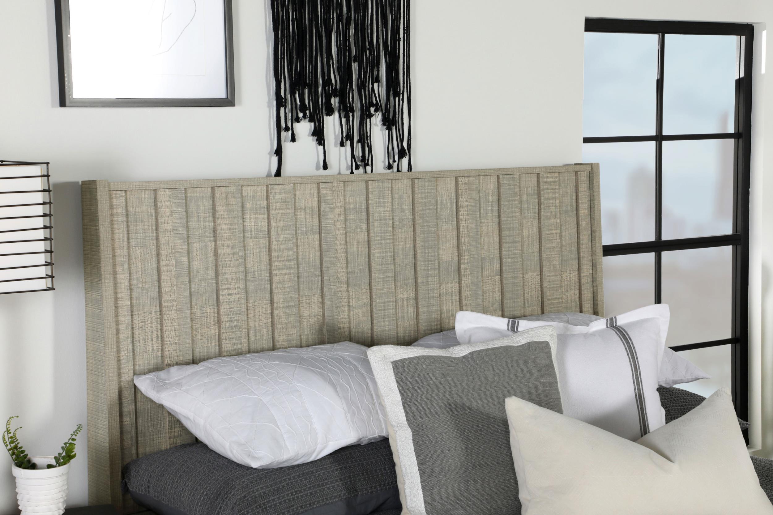 Channing Rectangular Panel Bed Rough Sawn Grey Oak