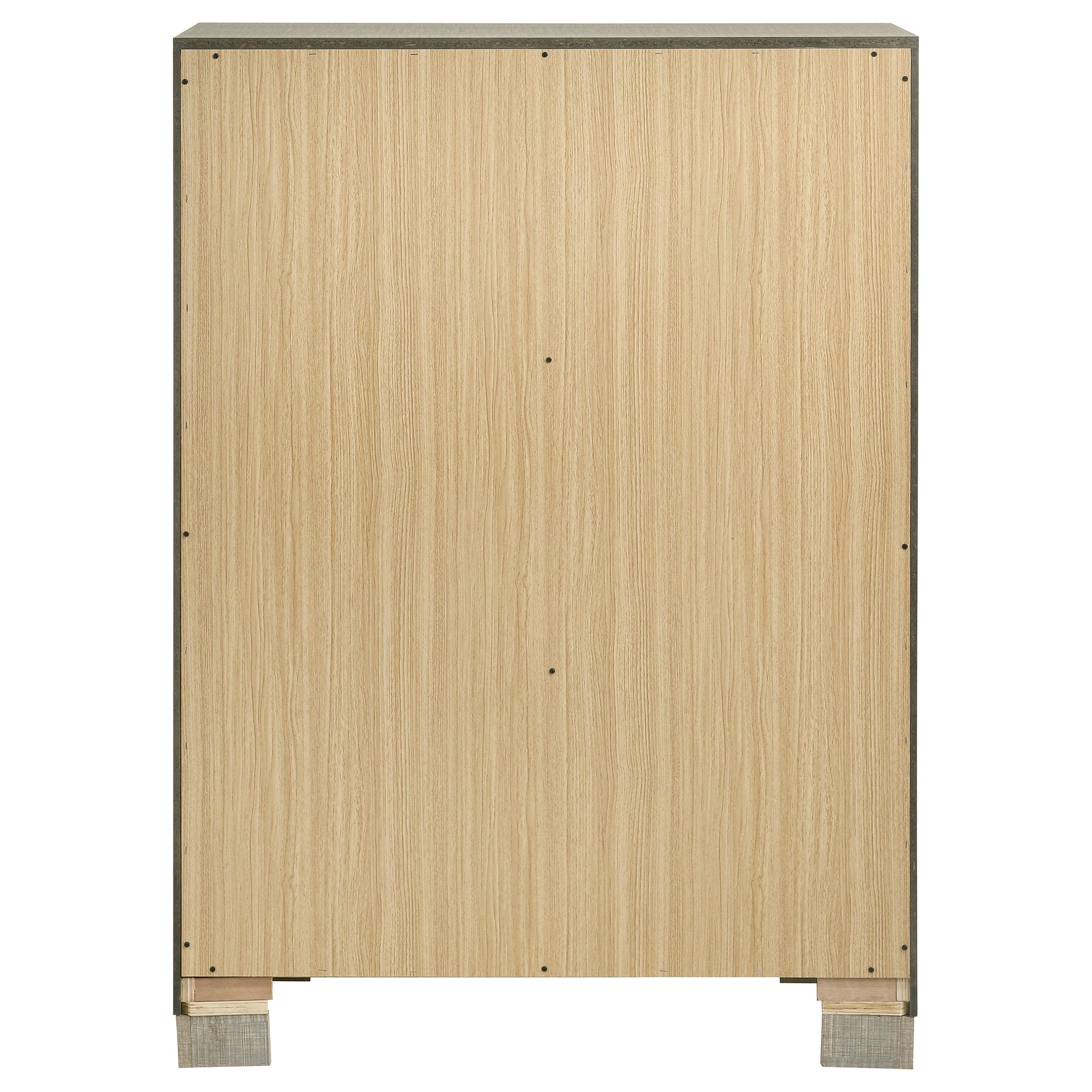 Channing 5-drawer Bedroom Chest Rough Sawn Grey Oak