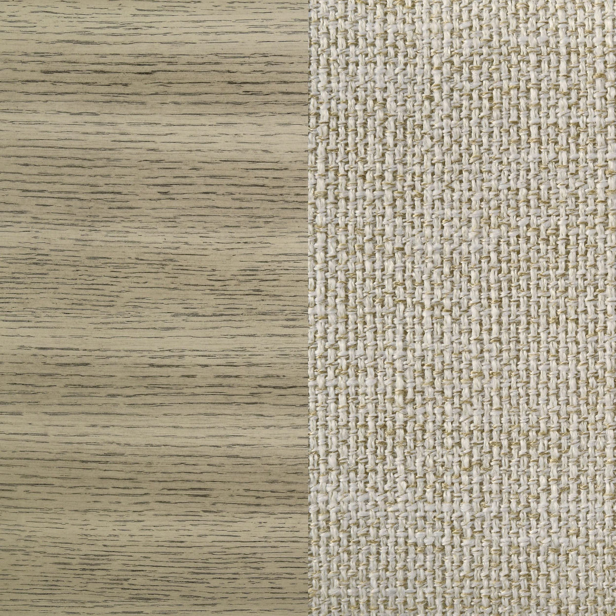 Cama Queen con paneles de madera Giselle, estilo rústico beige