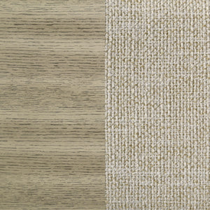 Cama Queen con paneles de madera Giselle, estilo rústico beige