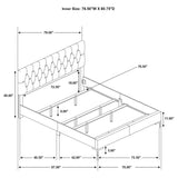 Juego de dormitorio Kendall Eastern King de 4 piezas en blanco
