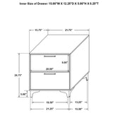 Juego de dormitorio Kendall Eastern King de 5 piezas en blanco