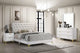 Juego de dormitorio Kendall California King de 4 piezas en blanco