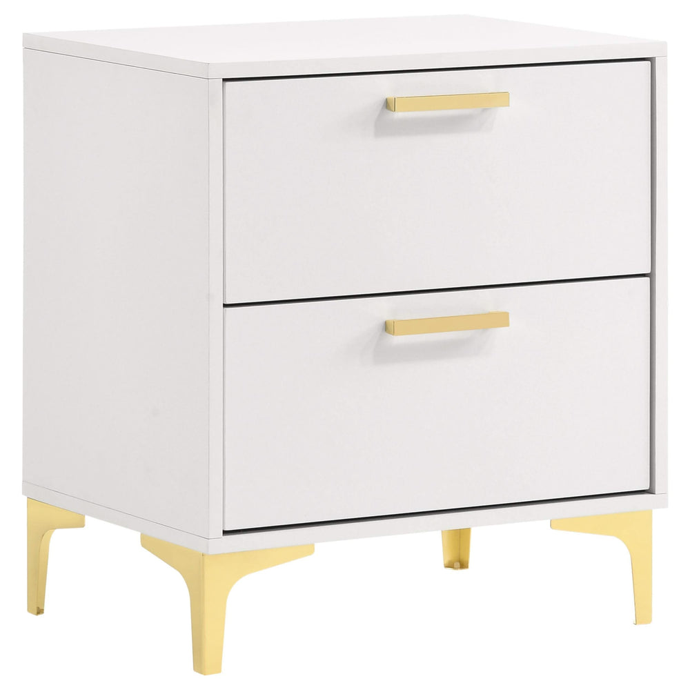 Juego de dormitorio Kendall California King de 4 piezas en blanco