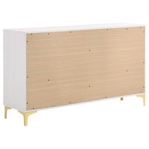 Juego de dormitorio Kendall California King de 4 piezas en blanco