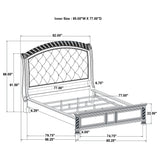 Juego de dormitorio Emmett California King de 5 piezas en nogal