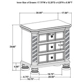 Juego de dormitorio Emmett California King de 5 piezas en nogal