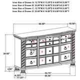 Juego de dormitorio Emmett California King de 5 piezas en nogal