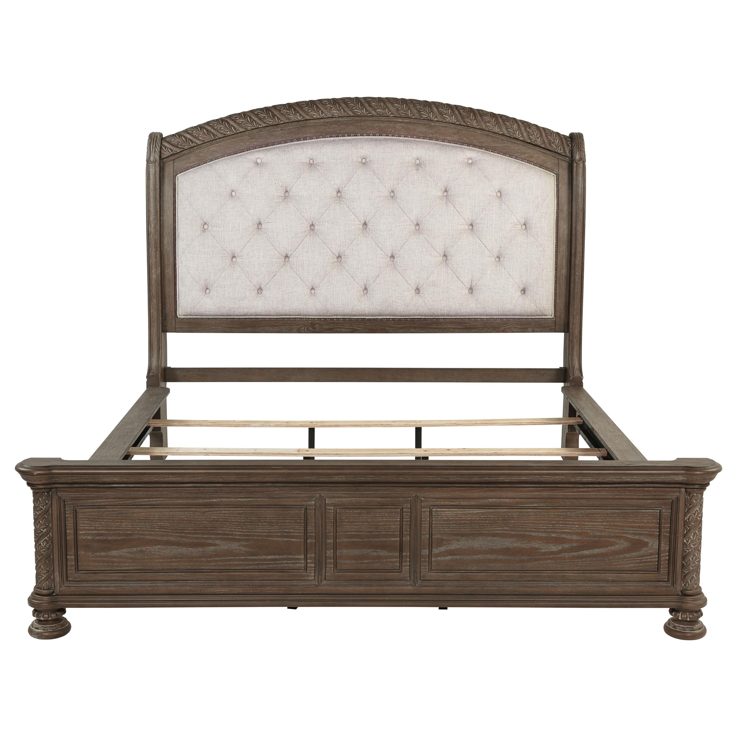 Emmett Wood California King Sleigh Bed Walnut