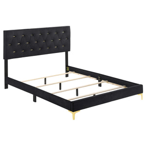 Juego de dormitorio Kendall Eastern King de 5 piezas, color negro