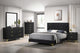 Juego de dormitorio Kendall California King de 5 piezas, color negro