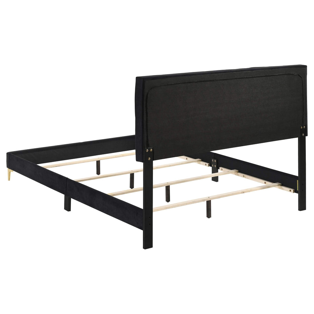 Juego de dormitorio Kendall Queen de 5 piezas, color negro