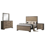 Juego de dormitorio Baker Eastern King de 4 piezas en color topo claro
