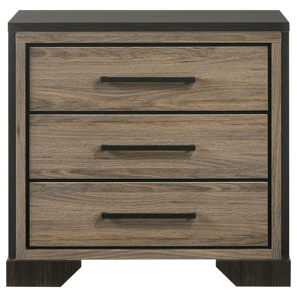 Juego de dormitorio Baker Eastern King de 4 piezas en color topo claro