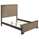 Cama Baker Wood California King con paneles en color topo claro