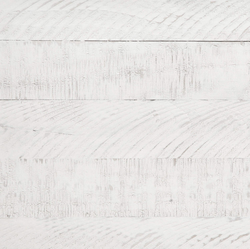 Cama Lilith Wood Eastern King con paneles en blanco envejecido