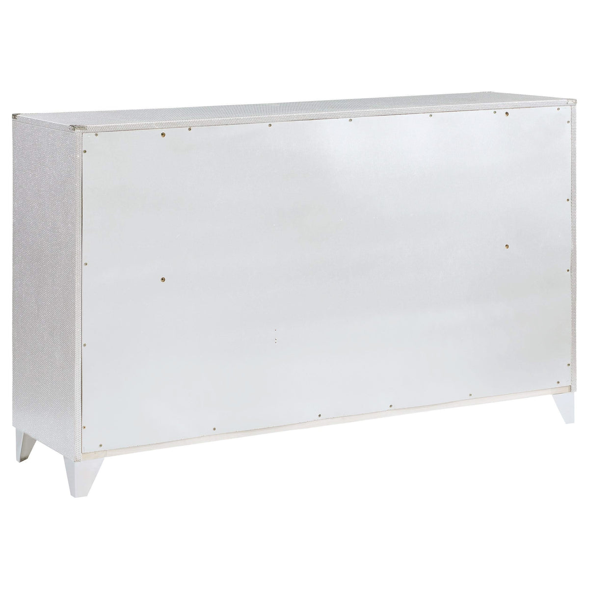 Juego de dormitorio Larue California King de 5 piezas, plateado