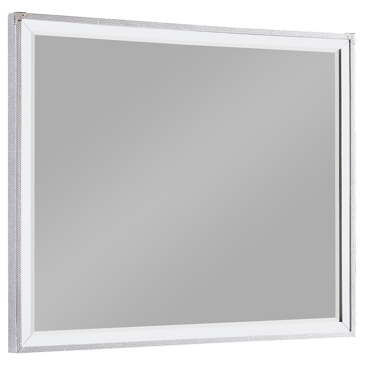 Juego de dormitorio Larue California King de 5 piezas, plateado
