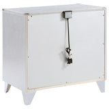 Juego de dormitorio Larue de 5 piezas tamaño Queen, color plateado