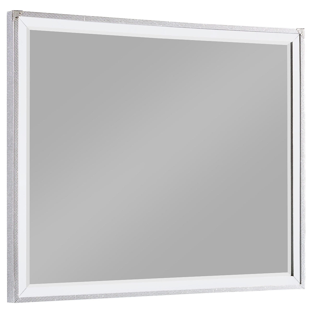 Juego de dormitorio Larue de 5 piezas tamaño Queen, color plateado