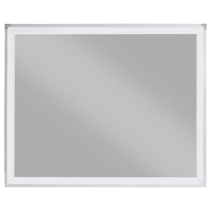 Juego de dormitorio Larue de 5 piezas tamaño Queen, color plateado