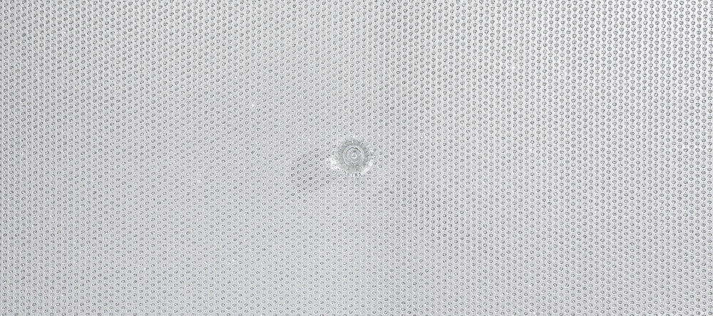 Cómoda Larue de 6 cajones con espejo plateada