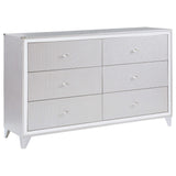 Larue 6-drawer Dresser Silver