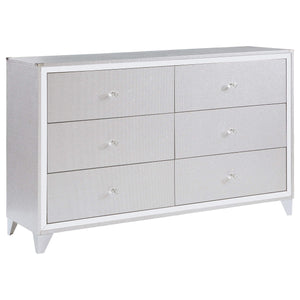 Larue 6-drawer Dresser Silver