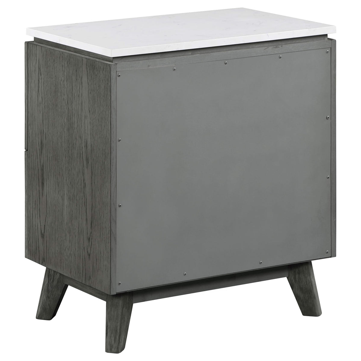 Juego de dormitorio Nathan California King de 5 piezas, gris