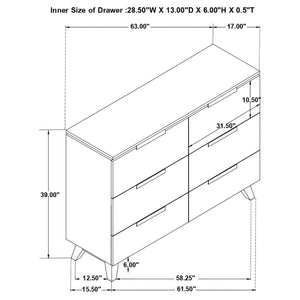 Juego de dormitorio Nathan California King de 5 piezas, gris