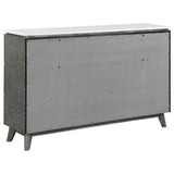 Juego de dormitorio Nathan Queen de 5 piezas, gris