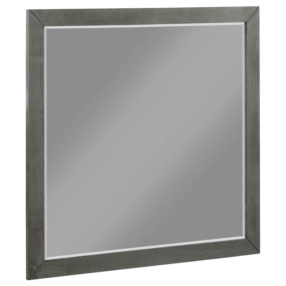 Juego de dormitorio Nathan Queen de 5 piezas, gris