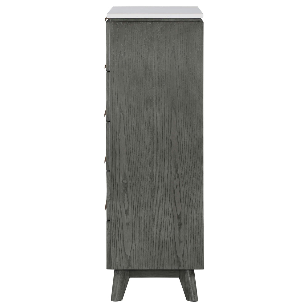 Nathan 5-drawer Bedroom Chest Grey