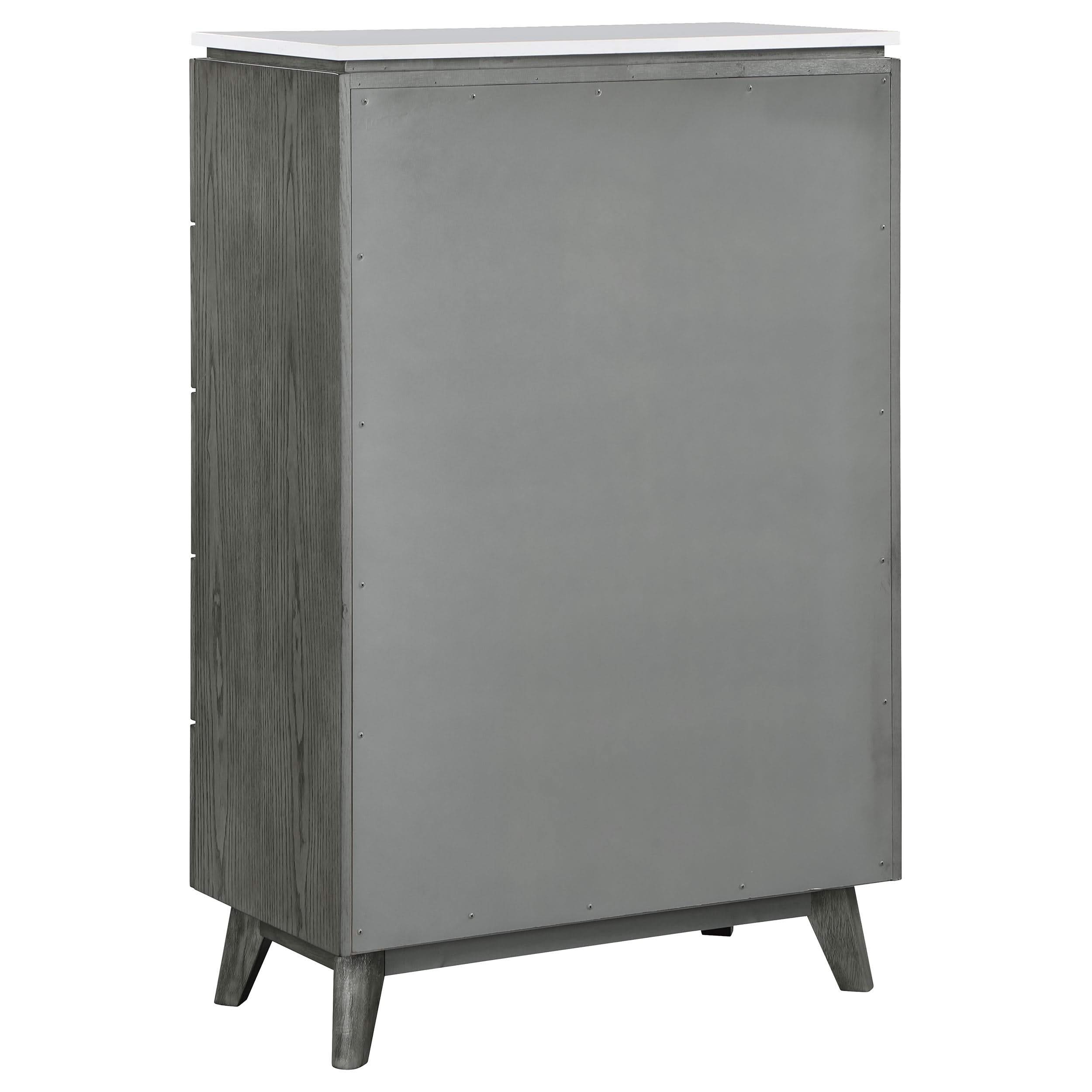 Nathan 5-drawer Bedroom Chest Grey