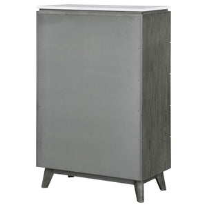 Nathan 5-drawer Bedroom Chest Grey