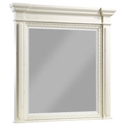 Evelyn Dresser Mirror Distressed White