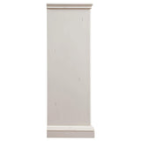 Cómoda Evelyn de 5 cajones en blanco desgastado