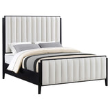 Cama King Brookmead tapizada de 60 pulgadas, color negro