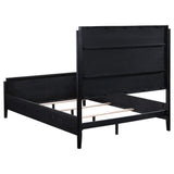Cama King Brookmead tapizada de 60 pulgadas, color negro