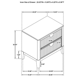 Juego de dormitorio Brookmead Eastern King de 5 piezas, color negro