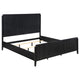 Cama con paneles Brookmead Wood Eastern King, color negro