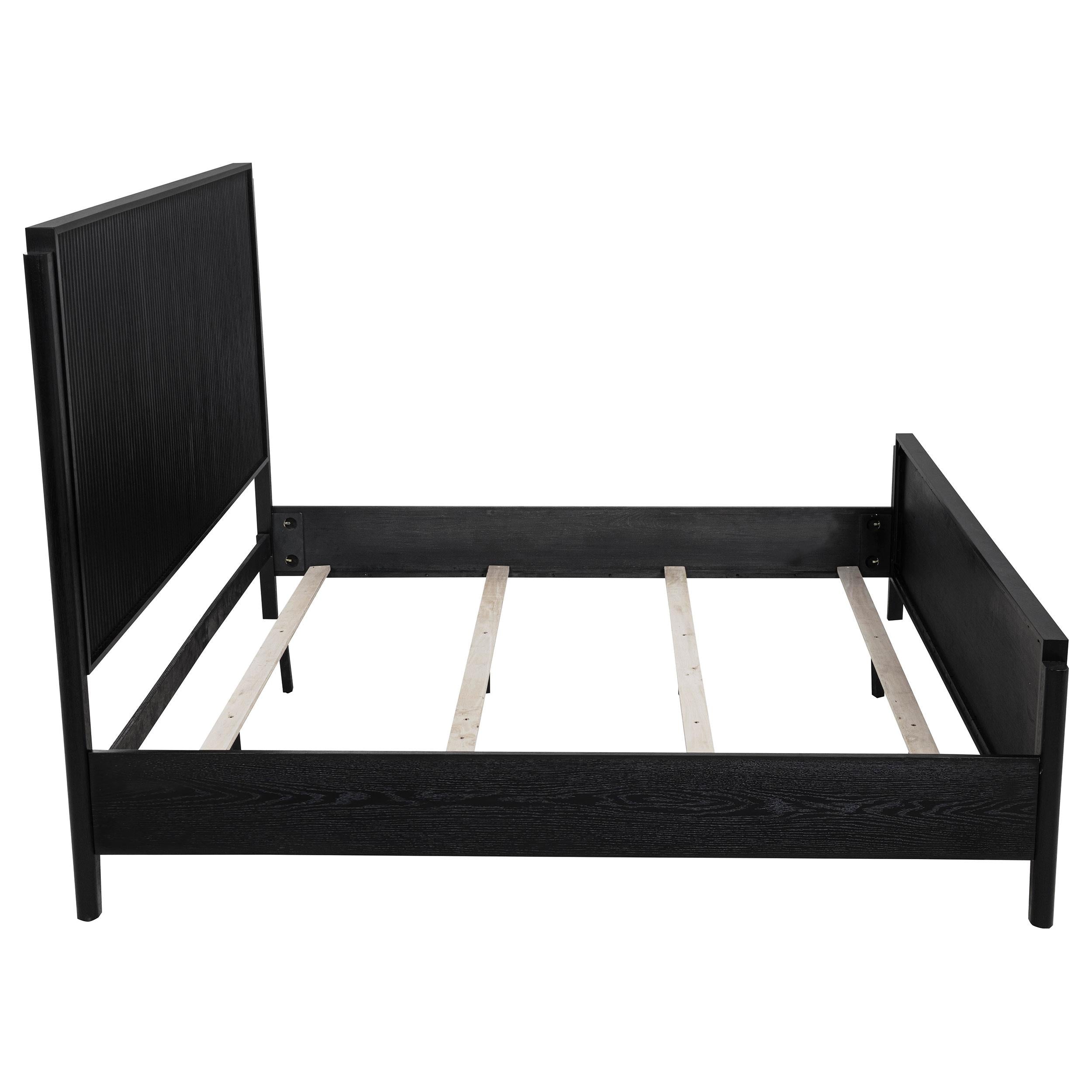 Brookmead Wood Eastern King Panel Bed Black