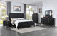 Juego de dormitorio Brookmead California King de 5 piezas, color negro 