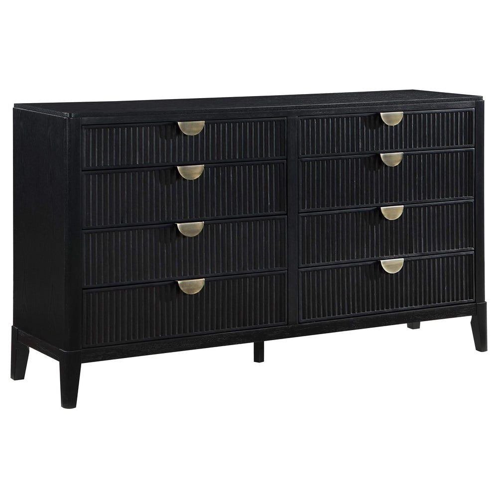 Juego de dormitorio Brookmead California King de 5 piezas, color negro 