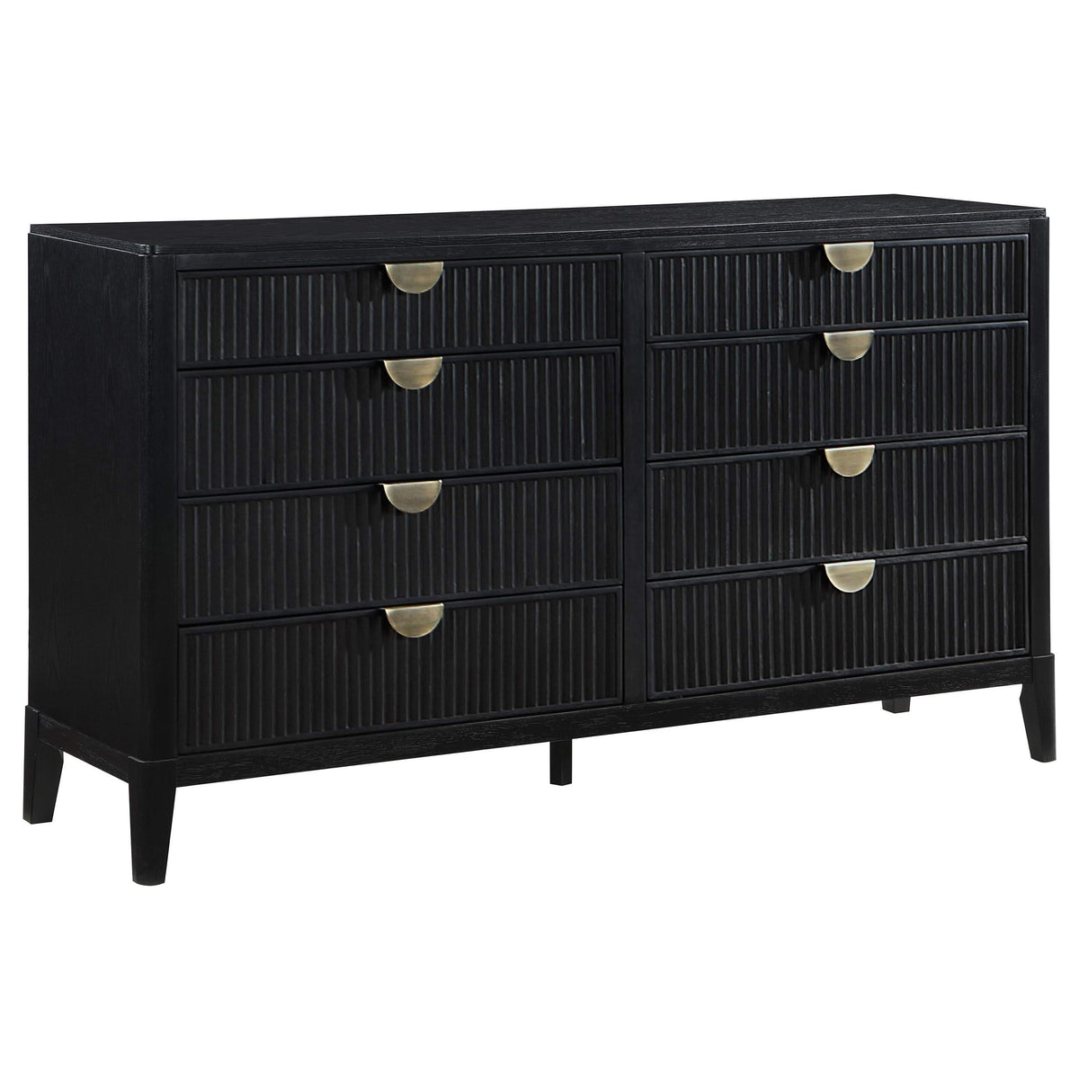 Juego de dormitorio Brookmead California King de 5 piezas, color negro 